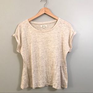 Madewell 100% Linen Cream Shirt